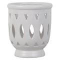 Trendspot Serafina 6 in. H Ceramic Orchid Planter White CR01291N-06W